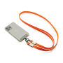 Nivo RCS recycled PET Crossbody lanyard, oranje