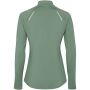 Estambul damessweater met lange mouwen en halve rits - Laurel green - S