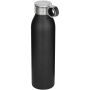 Grom 650 ml RCS gerecyclede roestvrijstalen waterfles - Zwart
