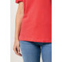 IQONIQ Yala dames lichtgewicht gerecycled katoen t-shirt, luscious red (XXS)