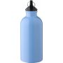 Gerecyclede roestvrijstalen enkelwandige fles (400 ml) Sable zwart