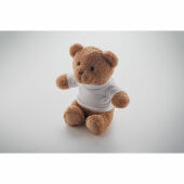 JACKIE - Teddybeer met T-shirt 23cm - Wit