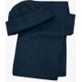 Polyester fleece (200 gr/m²) muts en sjaal Russo blauw