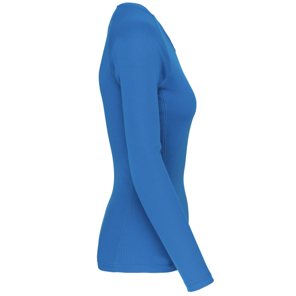 Ladies' long-sleeved sports T-shirt Aqua Blue XL Ladies' long-sleeved sports T-shirt Aqua Blue XL