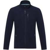 Amber GRS gerecycled heren fleece jas met volledige rits - Marineblauw - XXL