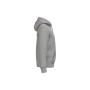Ecologische uniseks sweater met rits en sherpavoering Moon Grey Heather S