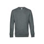B&C KING Crew Neck, Heather Mid Grey, 3XL