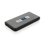 High density 10.000 mAh zakformaat powerbank, zwart