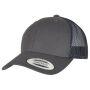 RETRO TRUCKER CAP, CHARCOAL / NAVY, One size, FLEXFIT