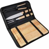 Roestvrijstalen barbecueset Kathleen zwart