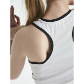 Pro Control Impact singlet wmn white/black xxl