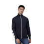 Sweat cardigan | contrast - Marine, 3XL