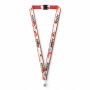 Polyester keycord met gesublimeerde satijnen overlay