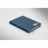 CORDI NOTE - A5 RPET corduroy notitieboek - Blauw