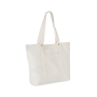 Grote shopper met zijzak Washed Ivory One Size