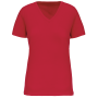 Dames-T-shirt BIO150 IC V-hals Red XS
