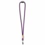 Polyester koord-keycord met bamboe plaatje