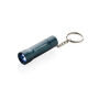 Flash RCS gerecycled aluminium sleutelhanger zaklamp, blauw