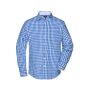 Men's Checked Shirt royal/white S