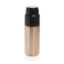 Thermocup RCS recycled geisoleerde fles met beker 500ml, brons