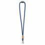 Polyester koord-keycord met bamboe plaatje