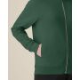 Trailer 2.0 - Het unisex sweatshirt met rits en opstaande kraag - Bottle Green (XS)