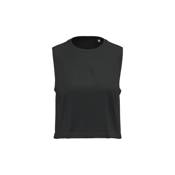 Cropped mouwloos T-shirt voor dames Cropped mouwloos T-shirt voor dames