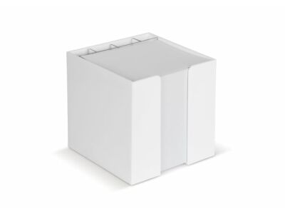 Papierkubus de luxe wit papier 10x10x10cm FSC