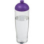 H2O Active® Tempo 700 ml bidon met koepeldeksel - Transparant/Paars