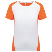 White / Fluorescent Orange