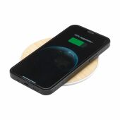 Bamboo 15W Wireless Fast Charger draadloze snellader - wit