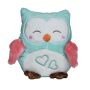 Owl with a rustle effect - turquoise