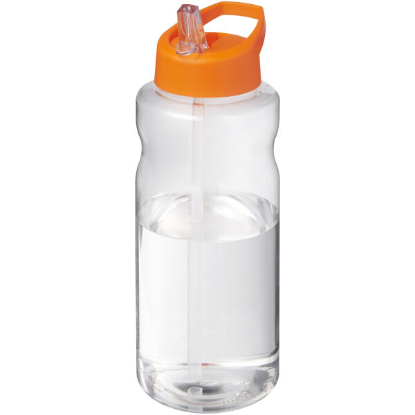 H2O Active® Big Base 1 litre spout lid sport bottle - Orange