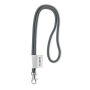 Polyester 2-kleurige koord-lanyard met full color label