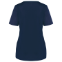 Damesblouse van polykatoen met drukknopen Navy 3XL