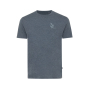 Iqoniq Manuel gerecycled katoen t-shirt ongeverfd, heather navy (XS)