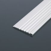 Aluminium liniaal zilver