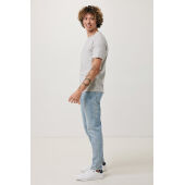 IQONIQ Brett gerecycled katoen t-shirt, light heather grey (XXS)