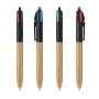 BIC® 4 Colours Wood Style 4 Colours Wood BP LP Natural_UP Black_RI Black