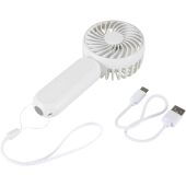 Aervia draagbare ventilator van gerecycled plastic - Wit Aervia draagbare ventilator van gerecycled plastic - Wit