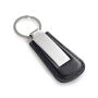BACHMANN. Metalen sleutelhanger met PU-rand