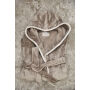 VINGA Louis luxe pluche RPET badjas maat L/XL, grijs