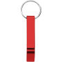 Tao RCS recycled aluminium bottle and can opener with keychain - Red