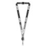 Polyester sublimatie badge‑reel keycord