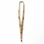 Zeefdruk lanyard van kurk en polyester