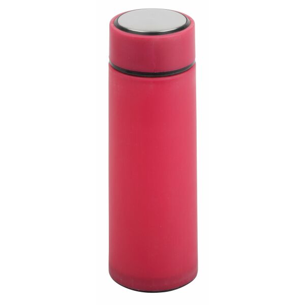 Glazen drinkfles ELEGANT DRINK magenta