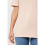 IQONIQ Yala dames lichtgewicht gerecycled katoen t-shirt, peach nectar (L)