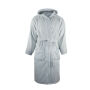 Bathrobe Hooded - Silver Grey