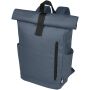 Byron 15,6" rugzak van GRS RPET met opgerolde bovenkant 18 L - Hale Blue