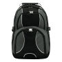 HYPE - Luxe polyester rugzak/ laptoptas grijs, zwart